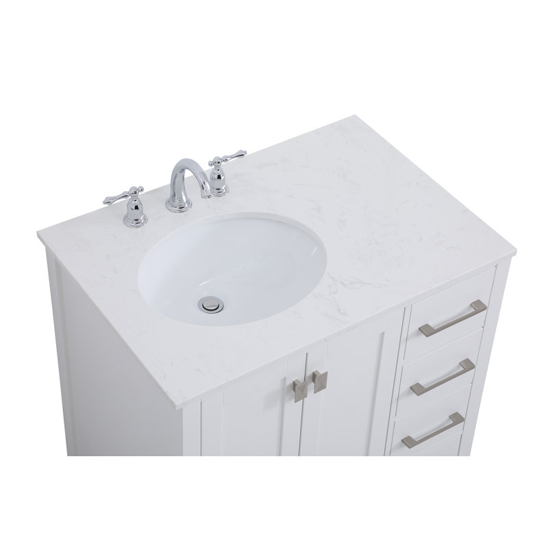 Andover Mills™ Broadview 32'' Single Bathroom Vanity with Engineered
